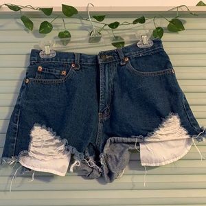 Denim shorts